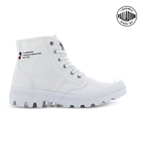 Bottes Palladium Pallabrousse Legion Homme Blanche | FR LNE627Y